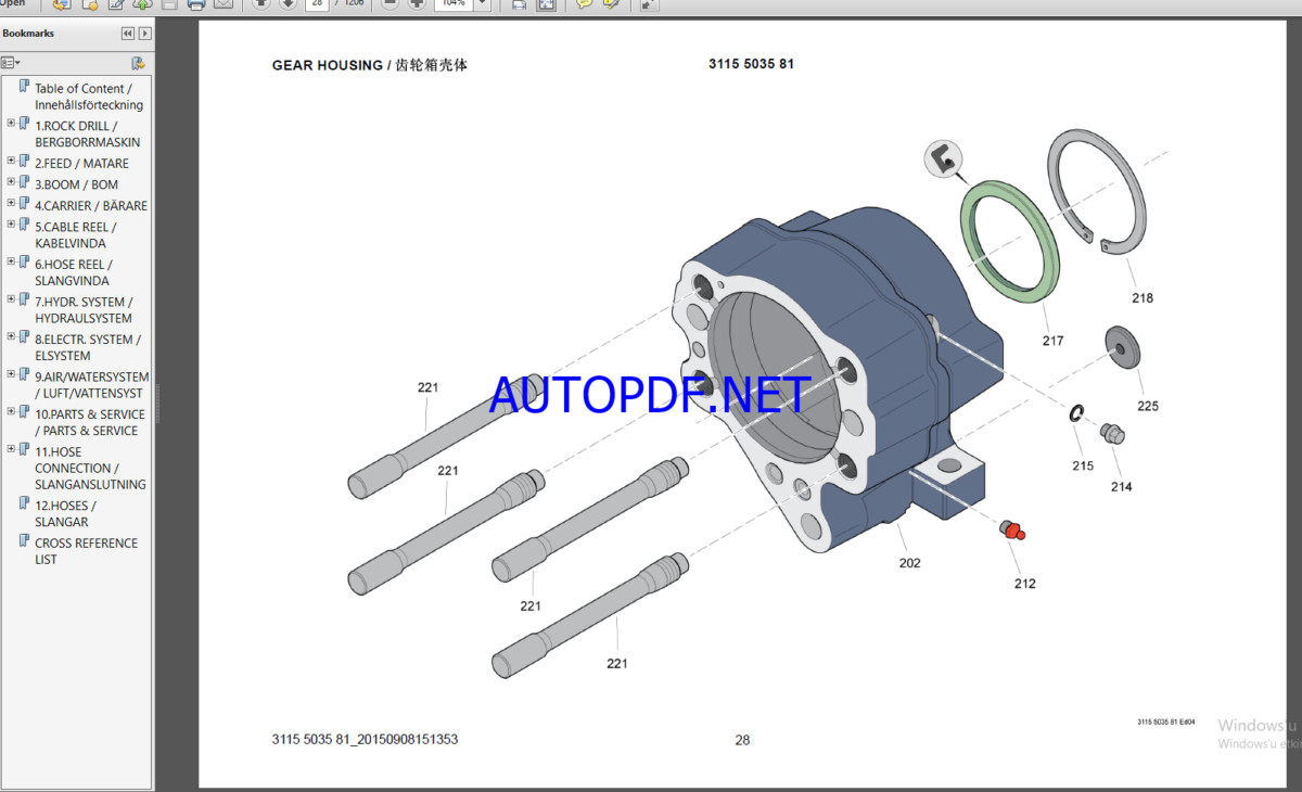 Epiroc Boomer 282 Spare parts catalog