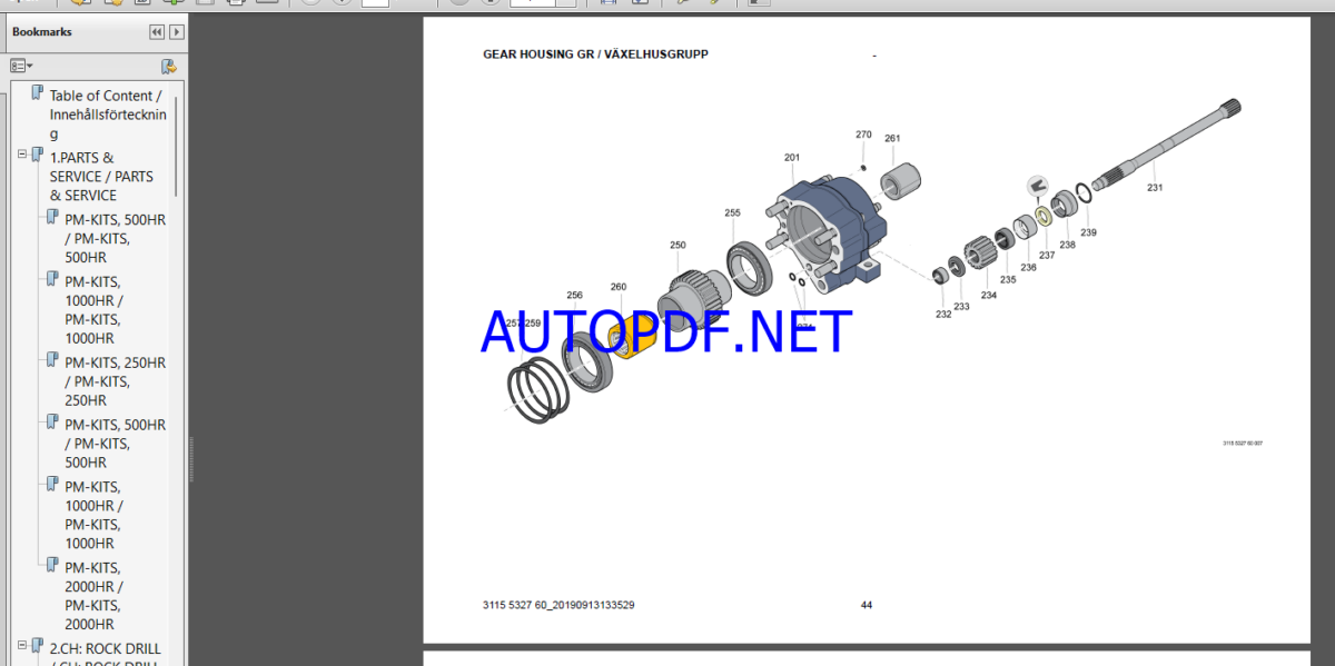 Epiroc Boomer L2 Spare parts catalog