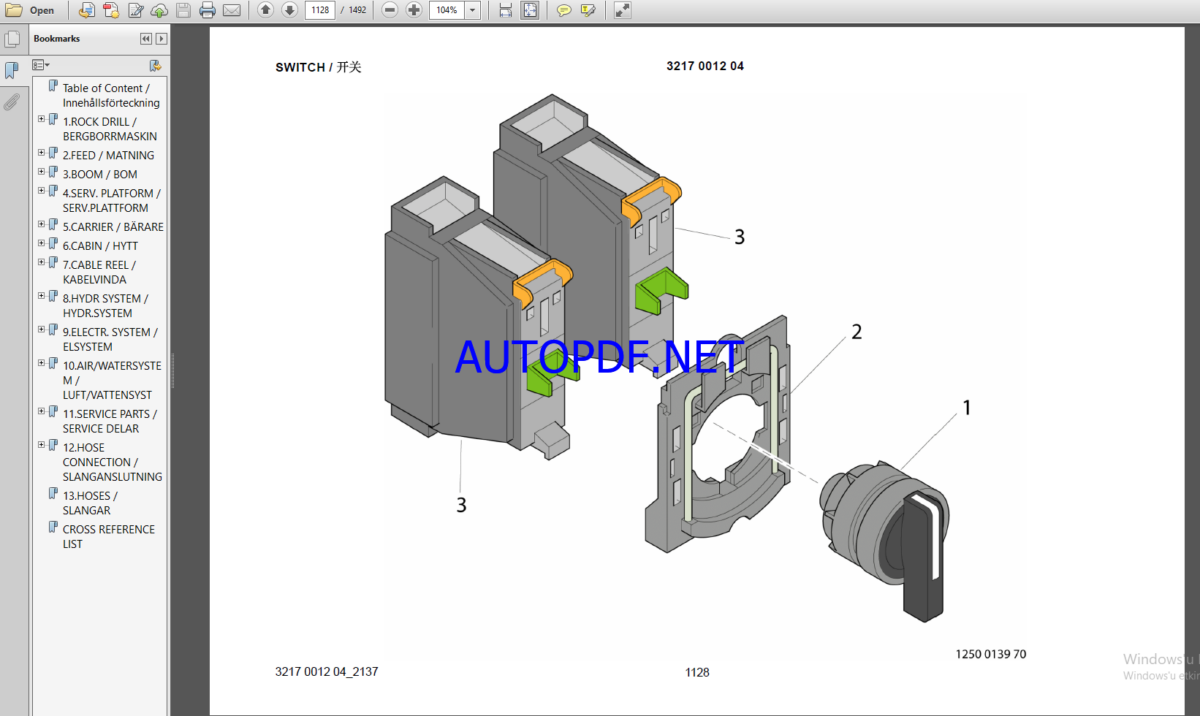 Epiroc Boomer XL3 D Spare parts catalog