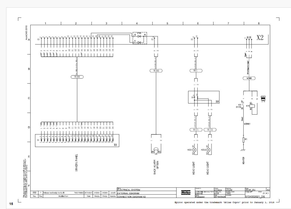 Epiroc Boomer /K41 Diagrams and Drawings Manual