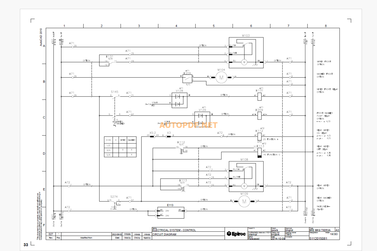 Epiroc Boomer L2 D Diagrams and Drawings Manual