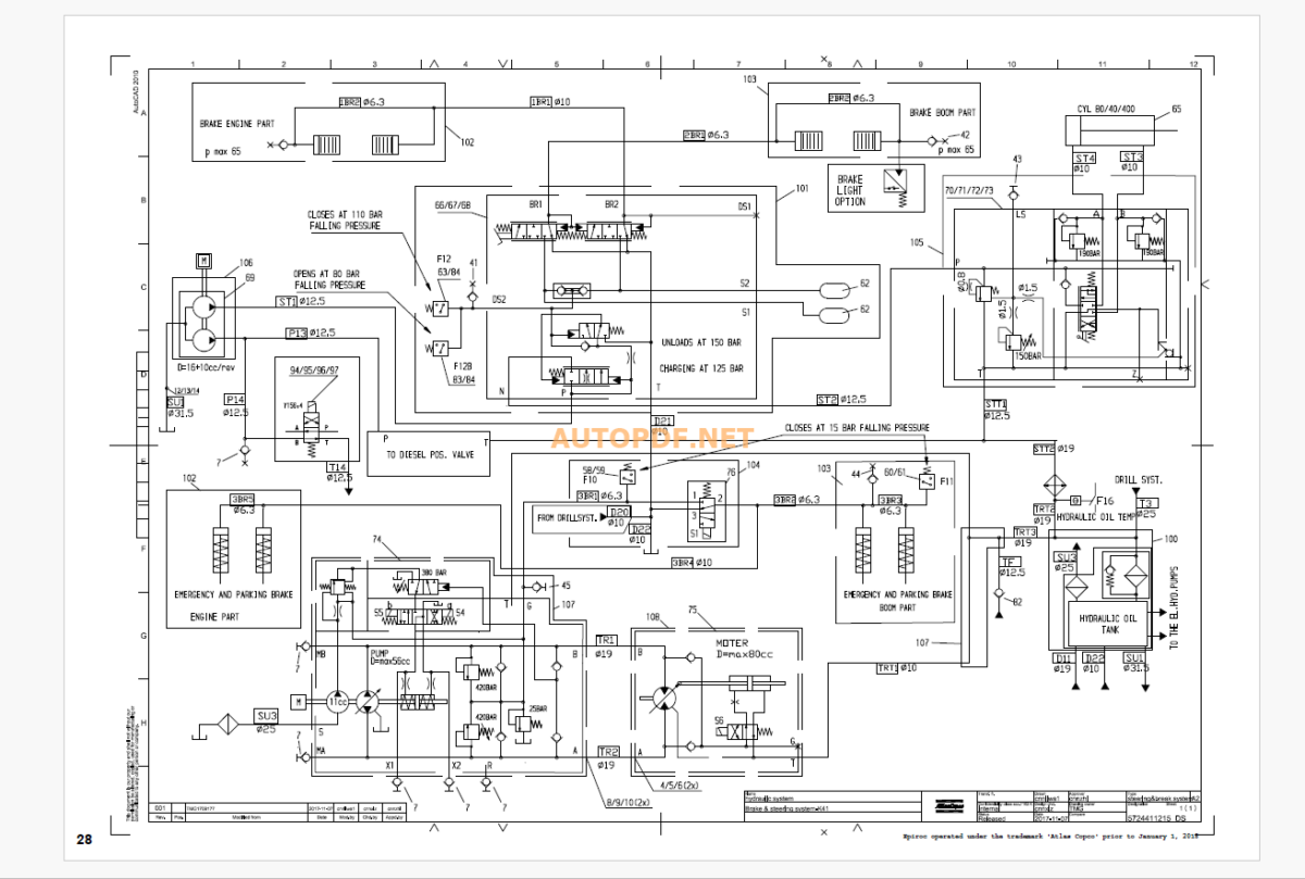 Epiroc Boomer K41 Battery Diagrams and Drawings Manual