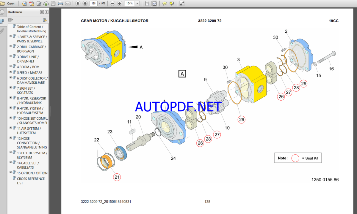 Epiroc FlexiROC T30 R-03 Spare parts catalog