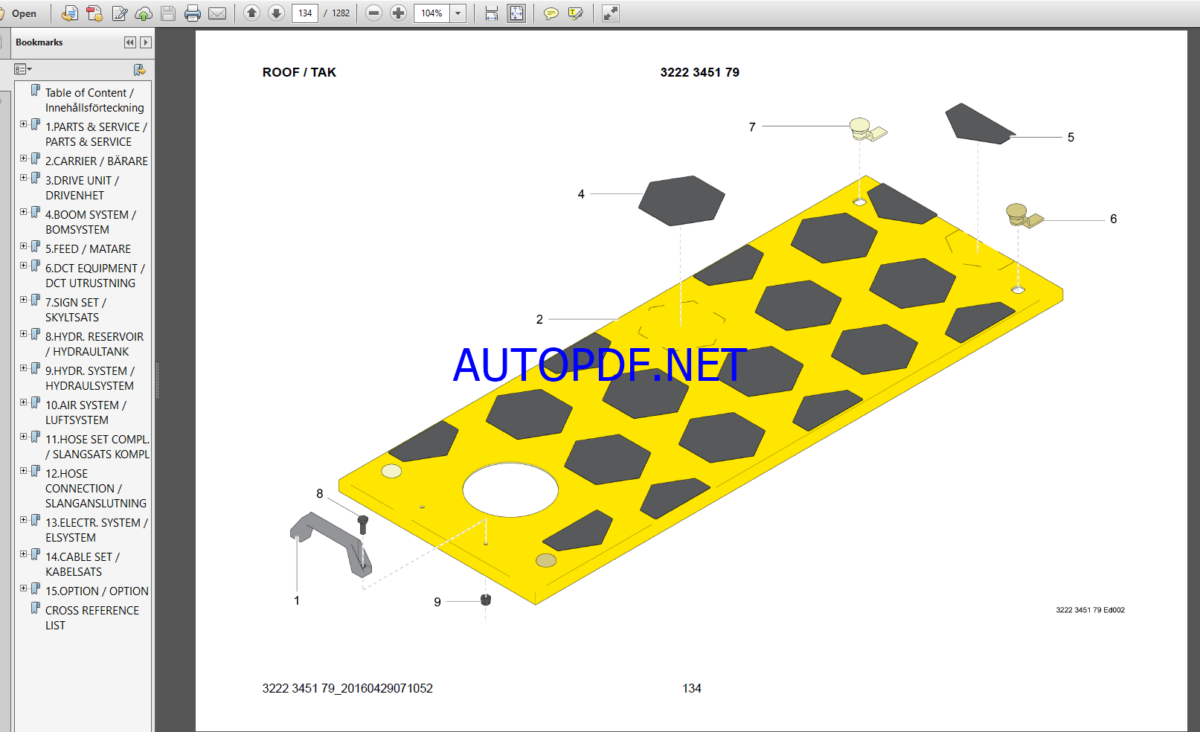 Epiroc FlexiROC T40 R -01 Spare parts catalog