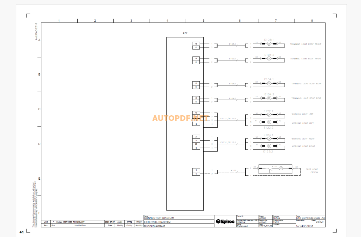 Epiroc Boomer S10 J Diagrams and Drawings Manual