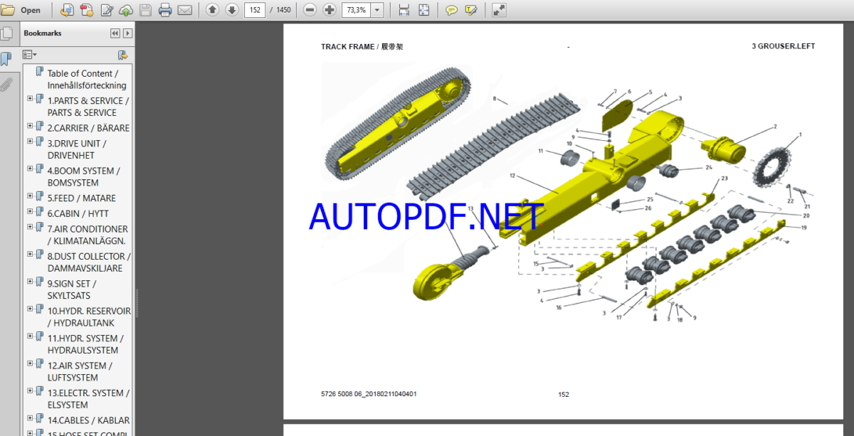 Epiroc FlexiROC T35 -11 NAN Spare parts catalog