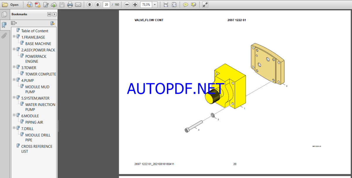 Epiroc Light Water Well TH5 Spare parts catalog