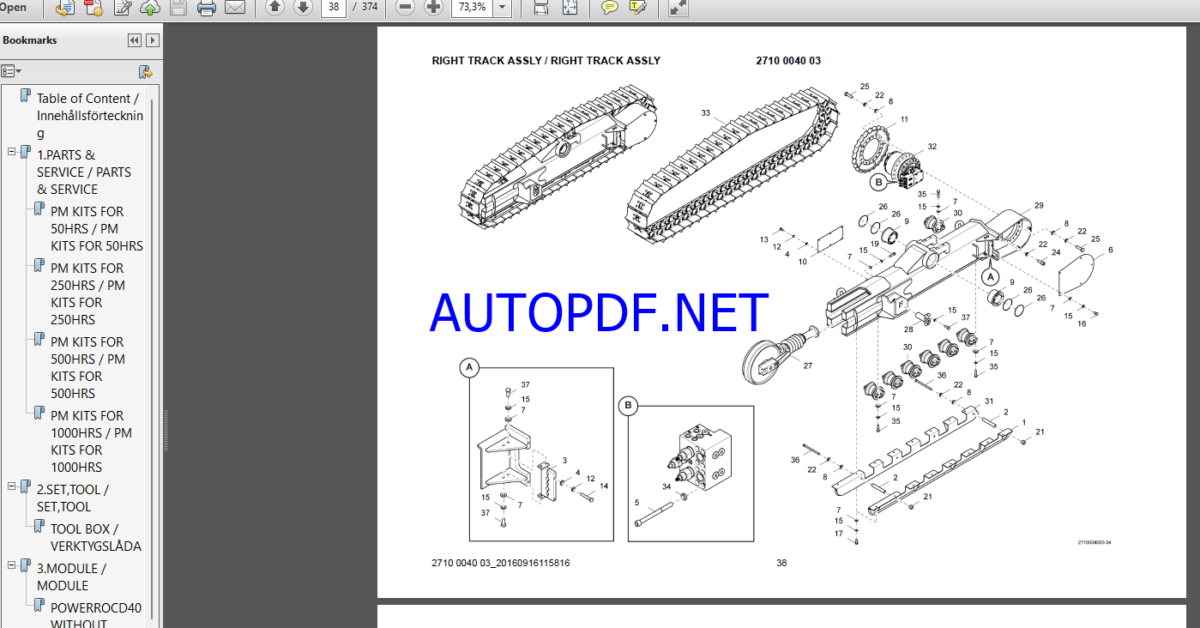 Epiroc PowerROC D40 Spare parts catalog