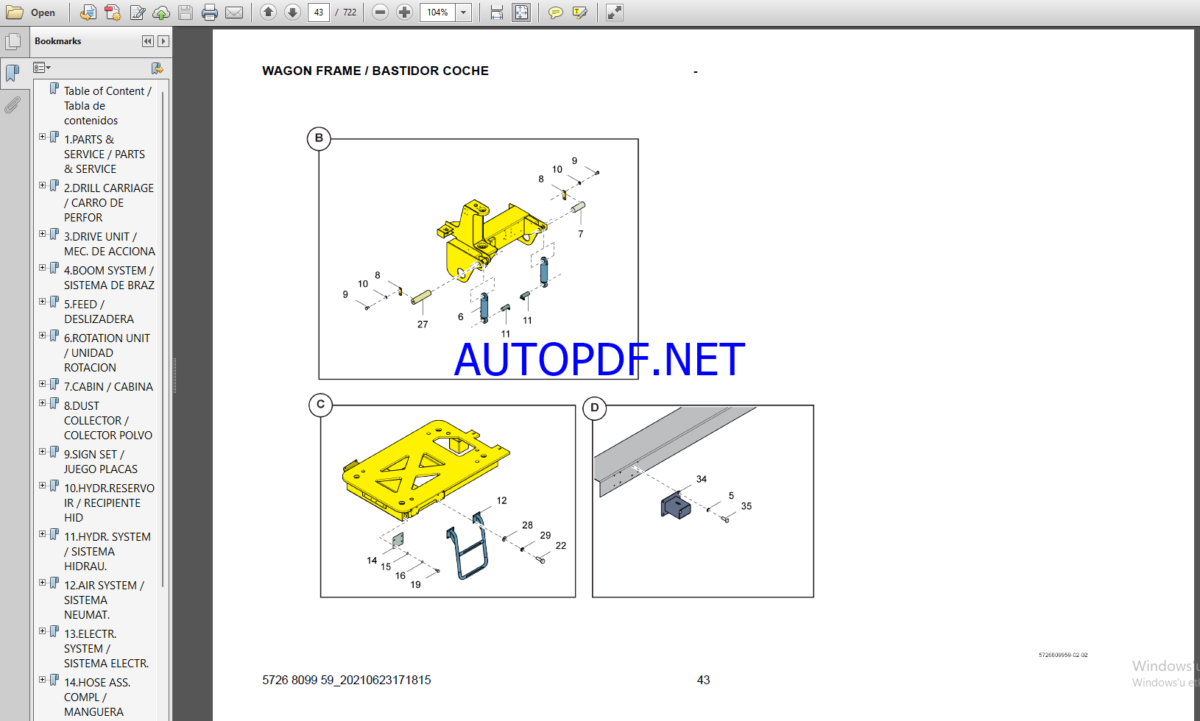 Epiroc PowerROC D45 MKIII Spare parts catalog