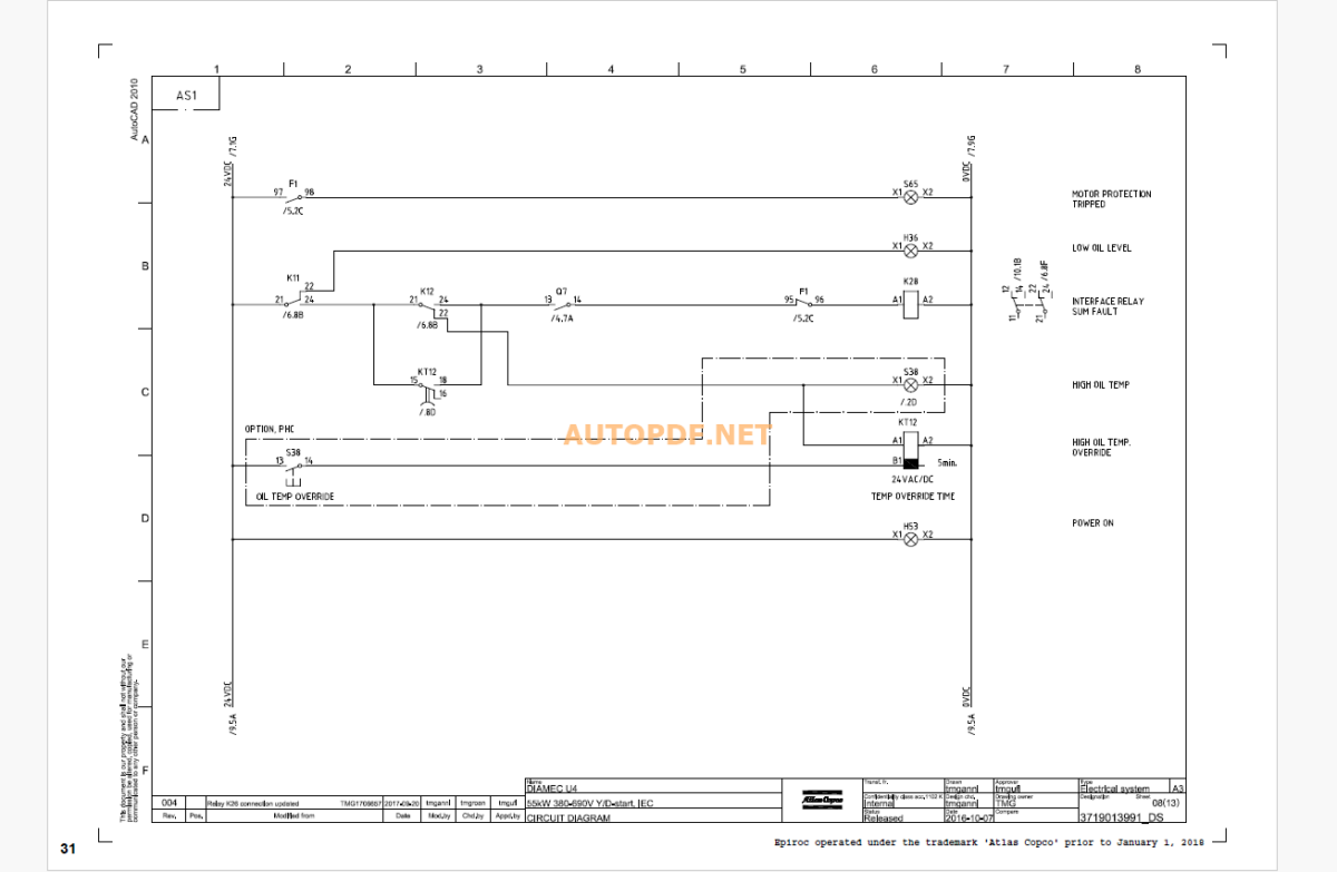 Epiroc Diamec/PHC 6 Diagrams and Drawings Manual