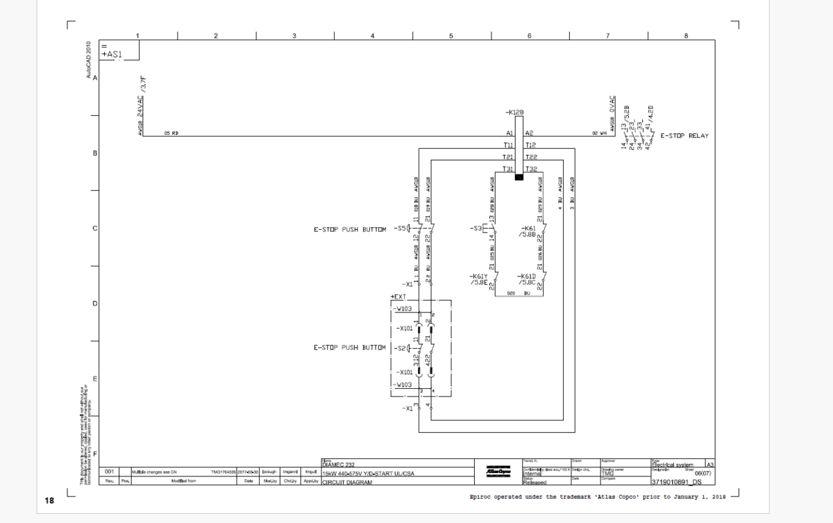 Epiroc Diamec/232 Diagrams and Drawings Manual