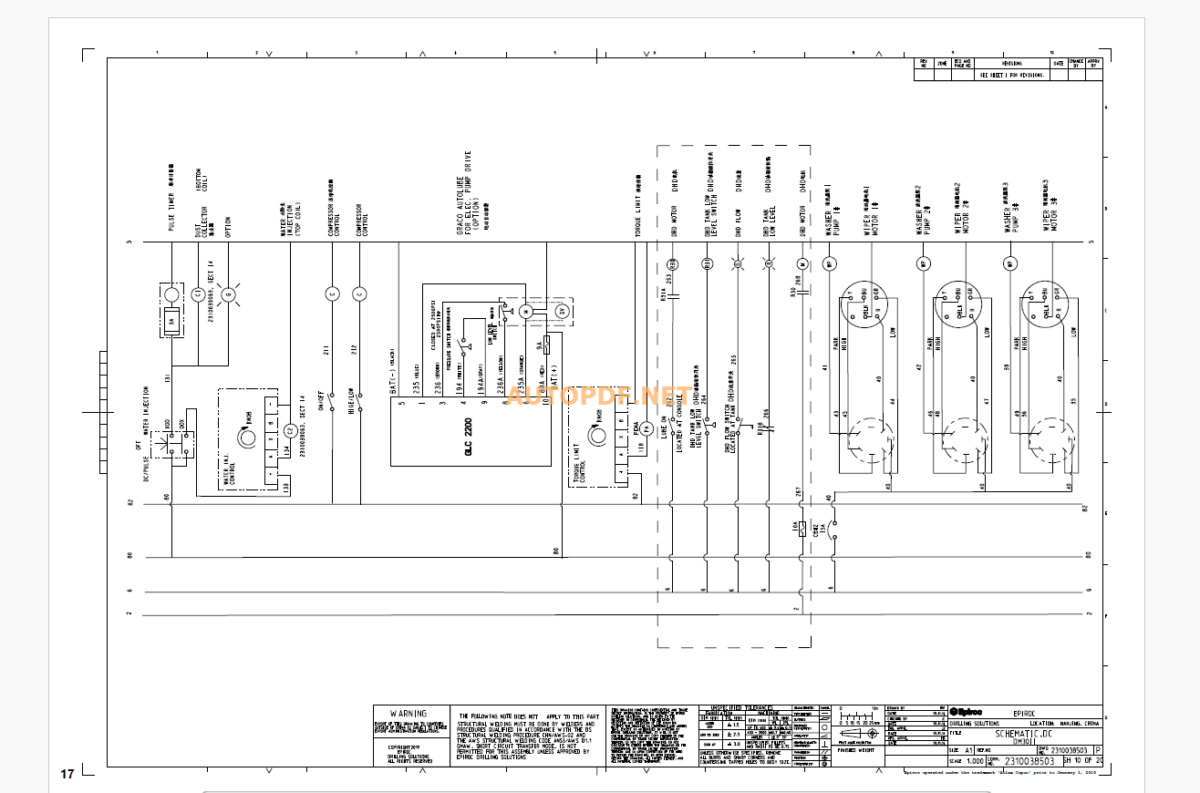 Epiroc Drill Master DM30 Diagrams and Drawings Manual