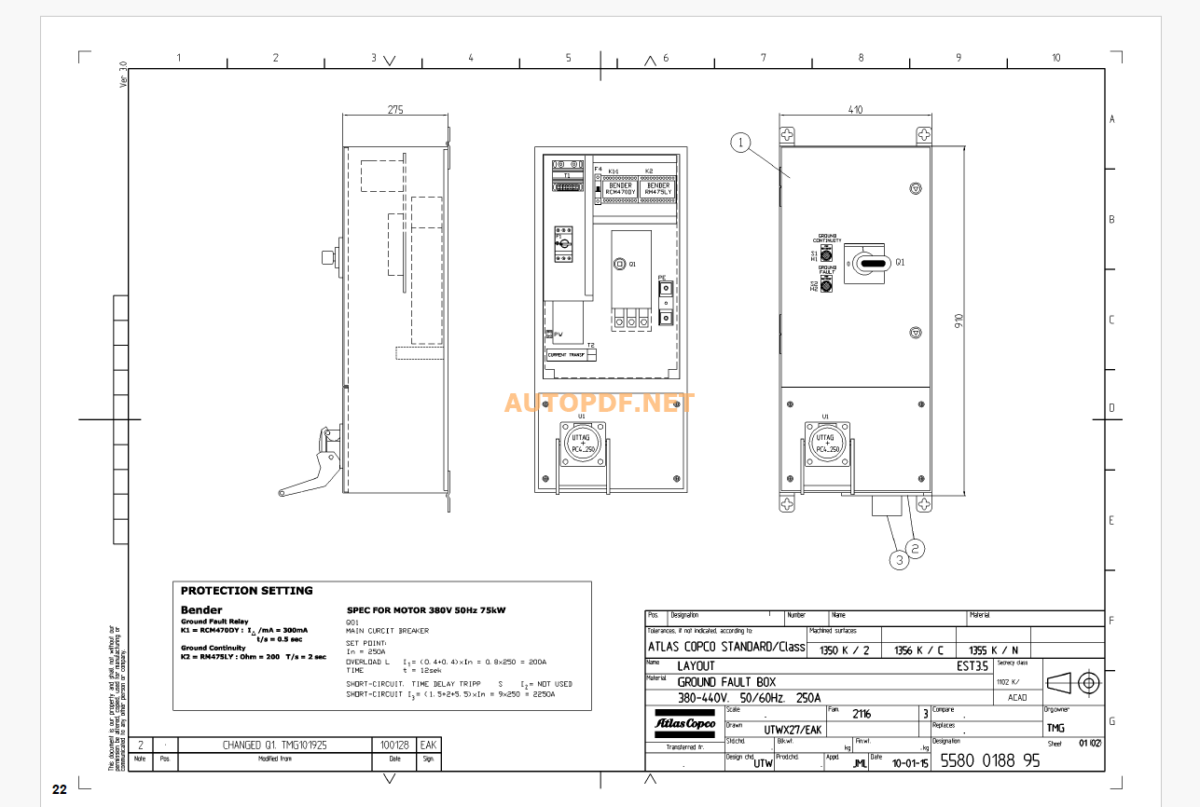 Epiroc Scooptram/EST2D Diagrams and Drawings Manual