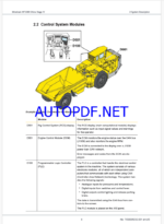 Epiroc Minetruck MT2200 China Stage IV Control System Manual