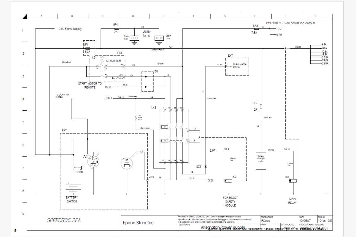 Epiroc SpeedROC 2FA Diagrams and Drawings Manual