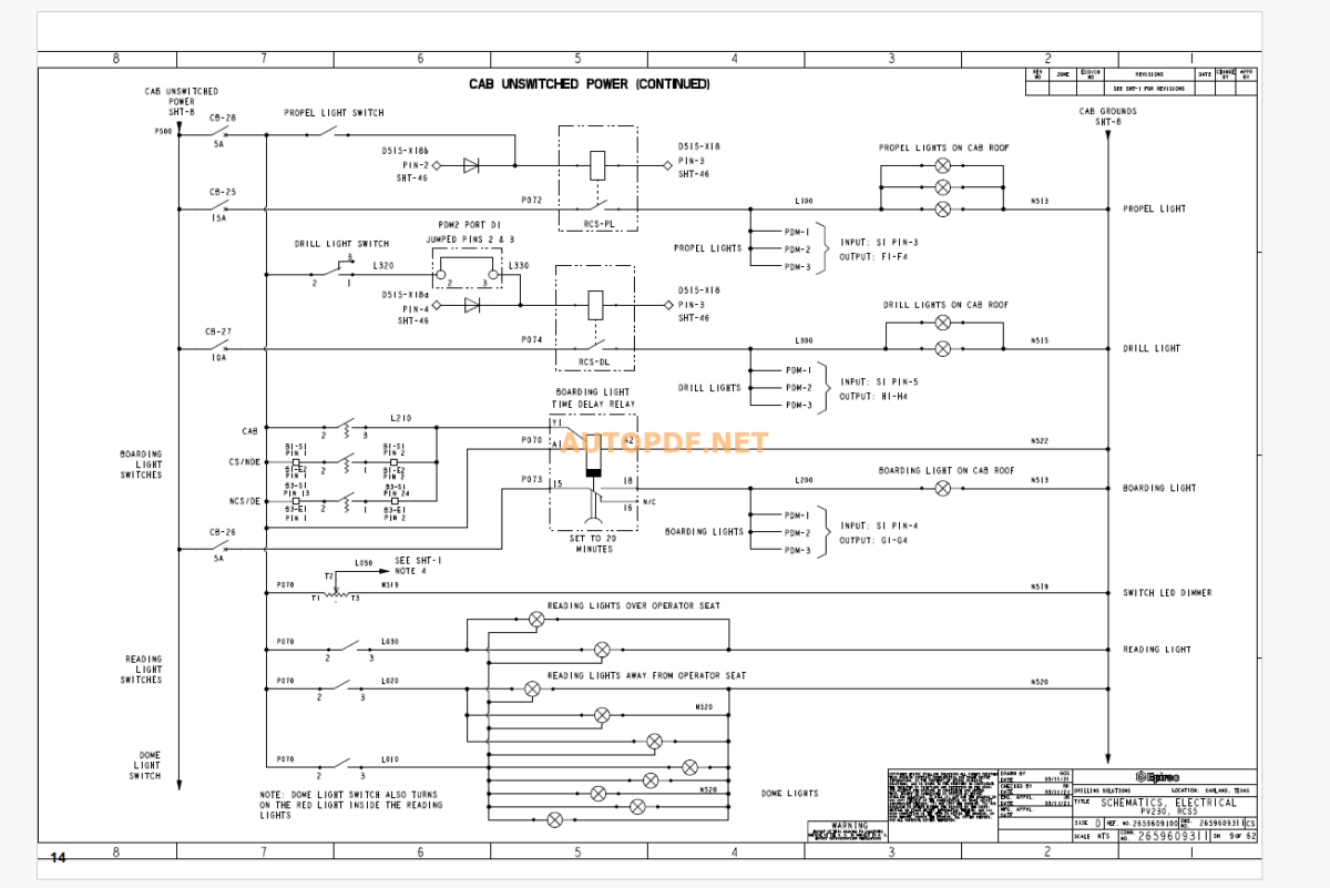 Epiroc Pit Viper PV231D ÖDiagrams and Drawings Manual