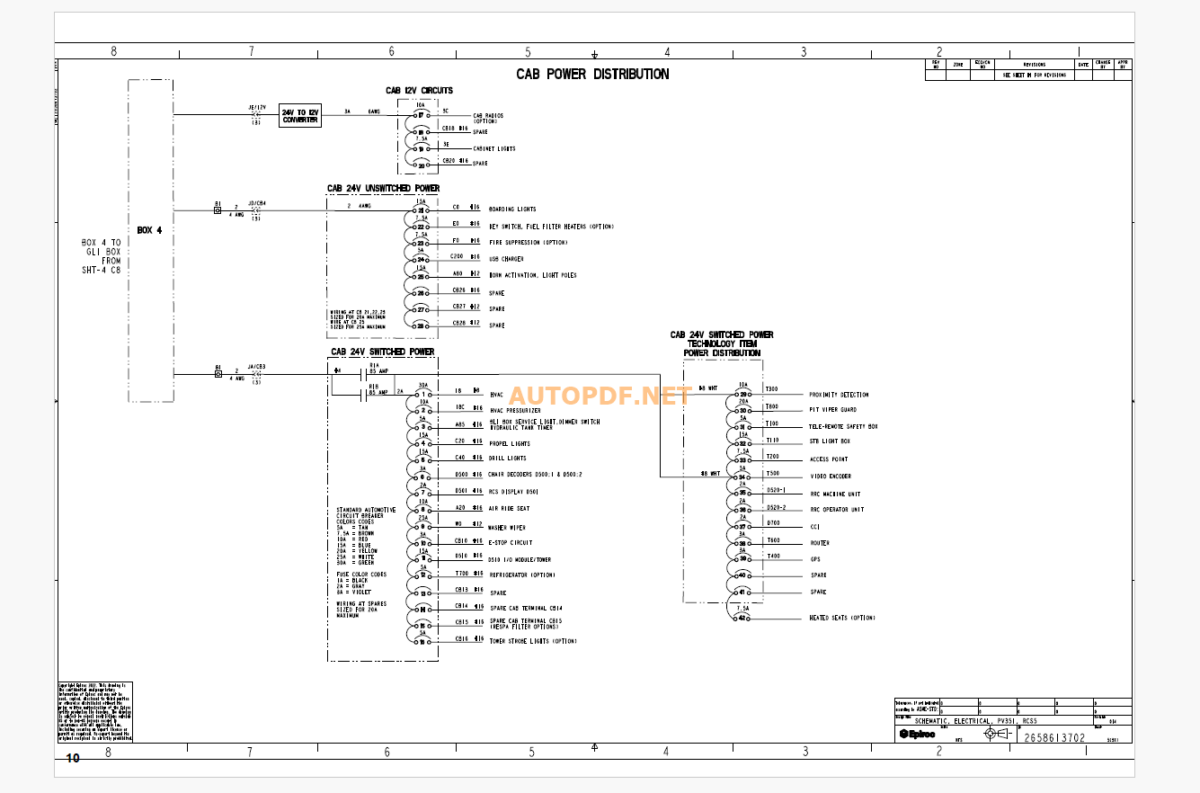 Epiroc Pit Viper PV351D Diagrams and Drawings Manual