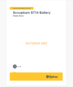 Epiroc Scooptram ST14 Battery Component Removal and Installation Instructions (Brasil)