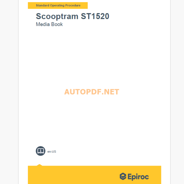 Epiroc Scooptram ST1520 Component Removal and Installation Instructions