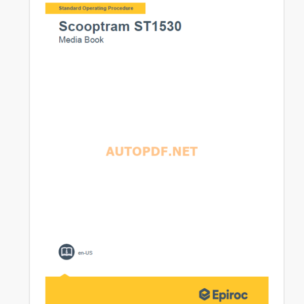 Epiroc Scooptram ST1530 Component Removal and Installation Instructions