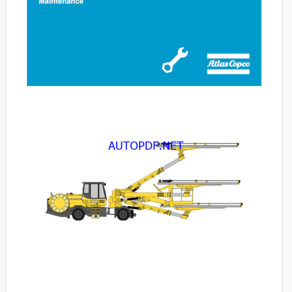 Atlas Copco Boomer XE3 C, WE3 C Maintenance Manual