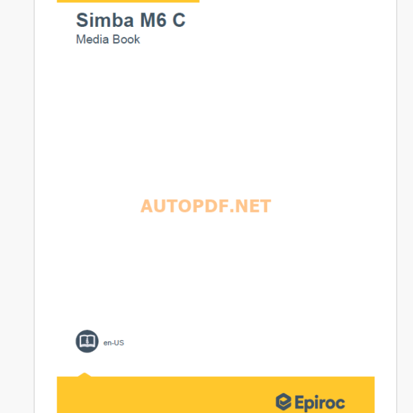 Epiroc Simba M6 C Component Removal and Installation Instructions