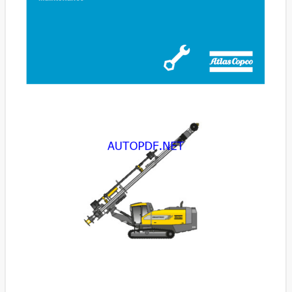 Atlas Copco SmartROC D60 Tier 3 Maintenance Manual