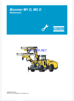 Atlas Copco Boomer M1 D, M2 D Maintenance Manual