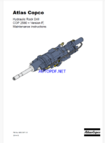 Atlas Copco Hydraulic Rock Drill COP 2560 + Version F Maintenance Manual