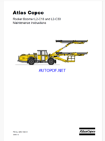 Atlas Copco Rocket Boomer L2-C18 and L2-C30 Maintenance Manual