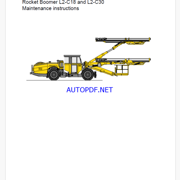 Atlas Copco Rocket Boomer L2-C18 and L2-C30 Maintenance Manual