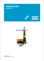 Atlas Copco Welldrill 3062 Maintenance Manual