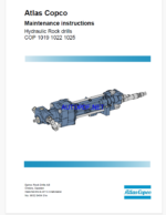 Atlas Copco Hydraulic Rock drills COP 1019 1022 1025 Maintenance Manual