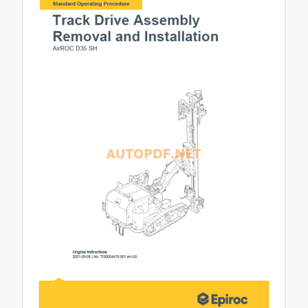 Epiroc AirROC D35 SH Component Removal and Installation Instructions