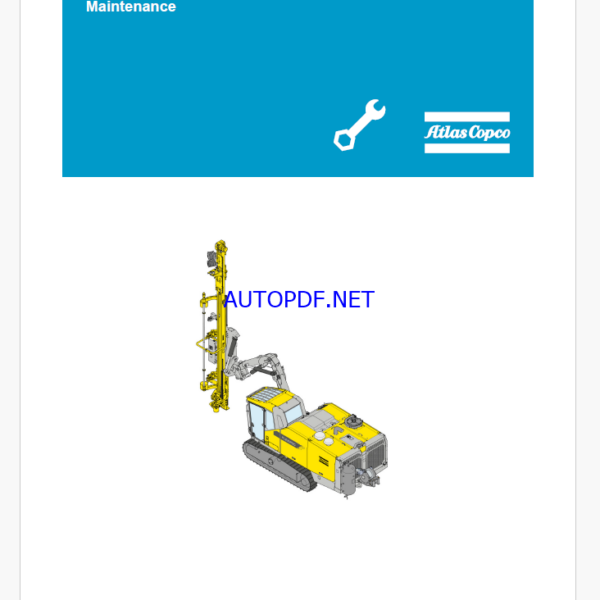 Atlas Copco SMARTROC T45-11 Maintenance Manual