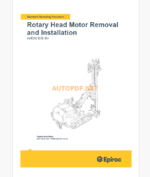 Epiroc AirROC D35 SH Component Removal and Installation Instructions