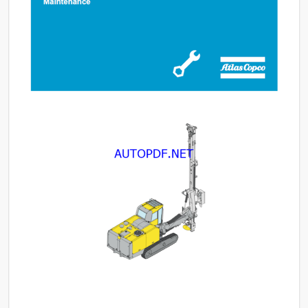 Atlas Copco SmartROC T45-10 Maintenance Manual