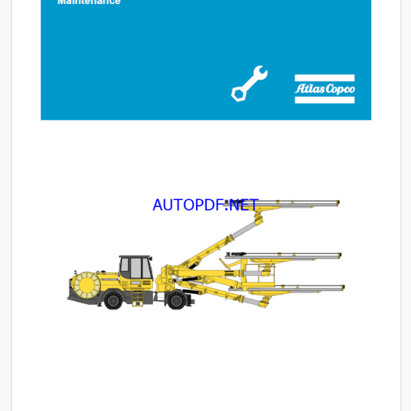 Atlas Copco Boomer E3 C, XE3 C, WE3 C Maintenance Manual