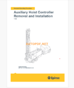 Epiroc Water Well Drill T3W Component Removal and Installation Instructions