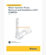 Epiroc Water Well Drill T3W Component Removal and Installation Instructions