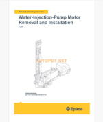 Epiroc Water Well Drill T3W Component Removal and Installation Instructions