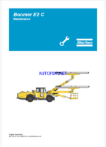 Atlas Copco Boomer E2 C Maintenance Manual