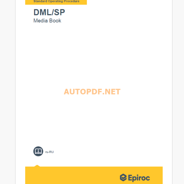 Epiroc Drill Master DML-SP Component Removal and Installation Instructions (Russian)