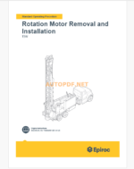 Epiroc Water Well Drill T3W Component Removal and Installation Instructions