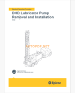 Epiroc Water Well Drill T3W Component Removal and Installation Instructions