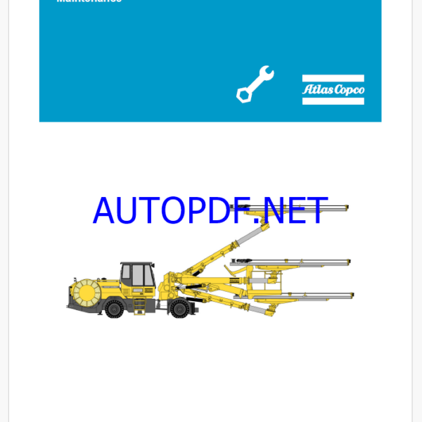 Atlas Copco BOOMER E3 C, XE3 C, WE3 C Maintenance Manual