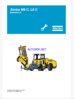 Atlas Copco Simba M6 C, L6 C Maintenance Manual