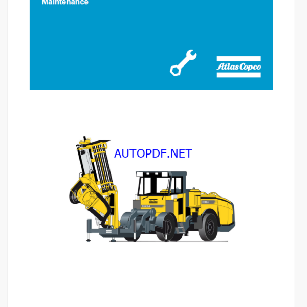 Atlas Copco Simba M6 C, L6 C Maintenance Manual