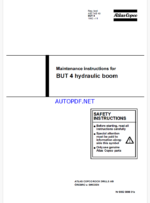 Atlas Copco BUT 4 hydraulic boom Maintenance Manual