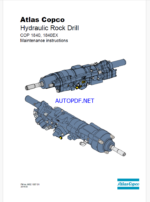 Atlas Copco Hydraulic Rock drills COP 1840, 1840EX Maintenance Manual